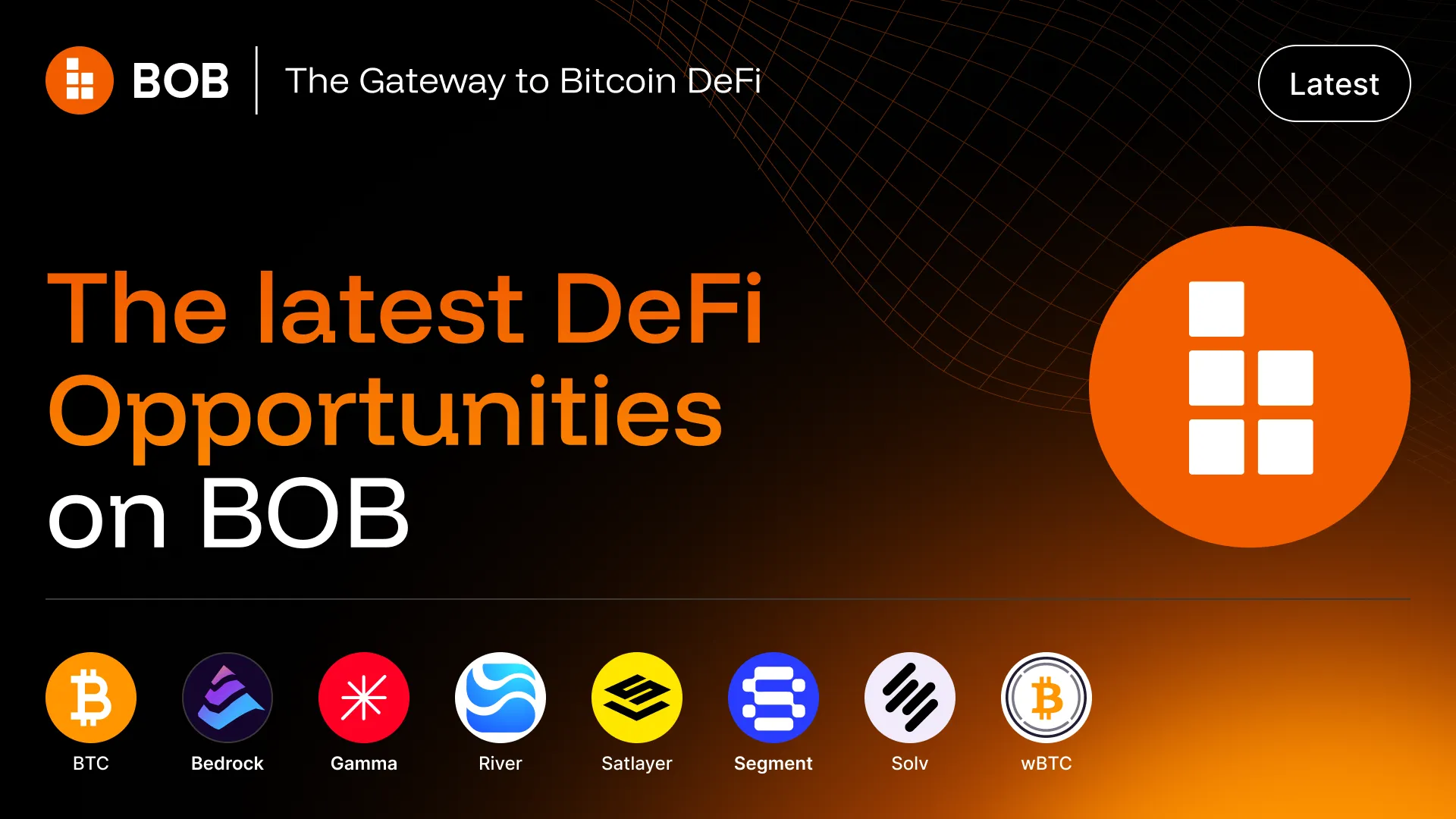 The latest Bitcoin DeFi opportunities on BOB - November 2025