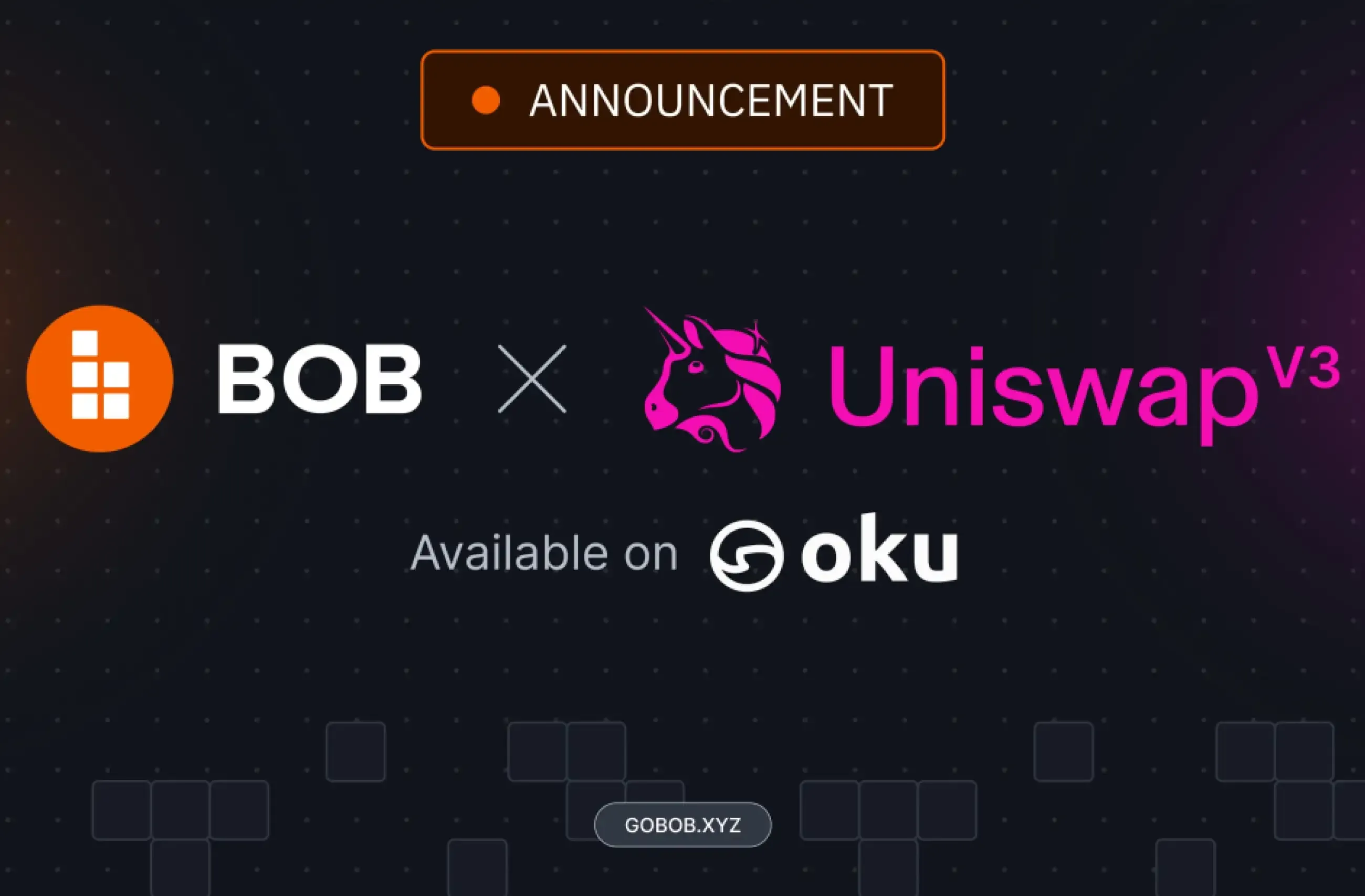 Uniswap V3 Launches on BOB, Now Available on Oku