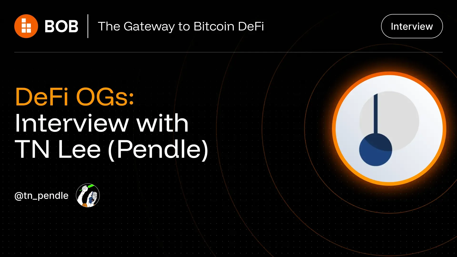 DeFi OGs: Interview with TN Lee - Pendle